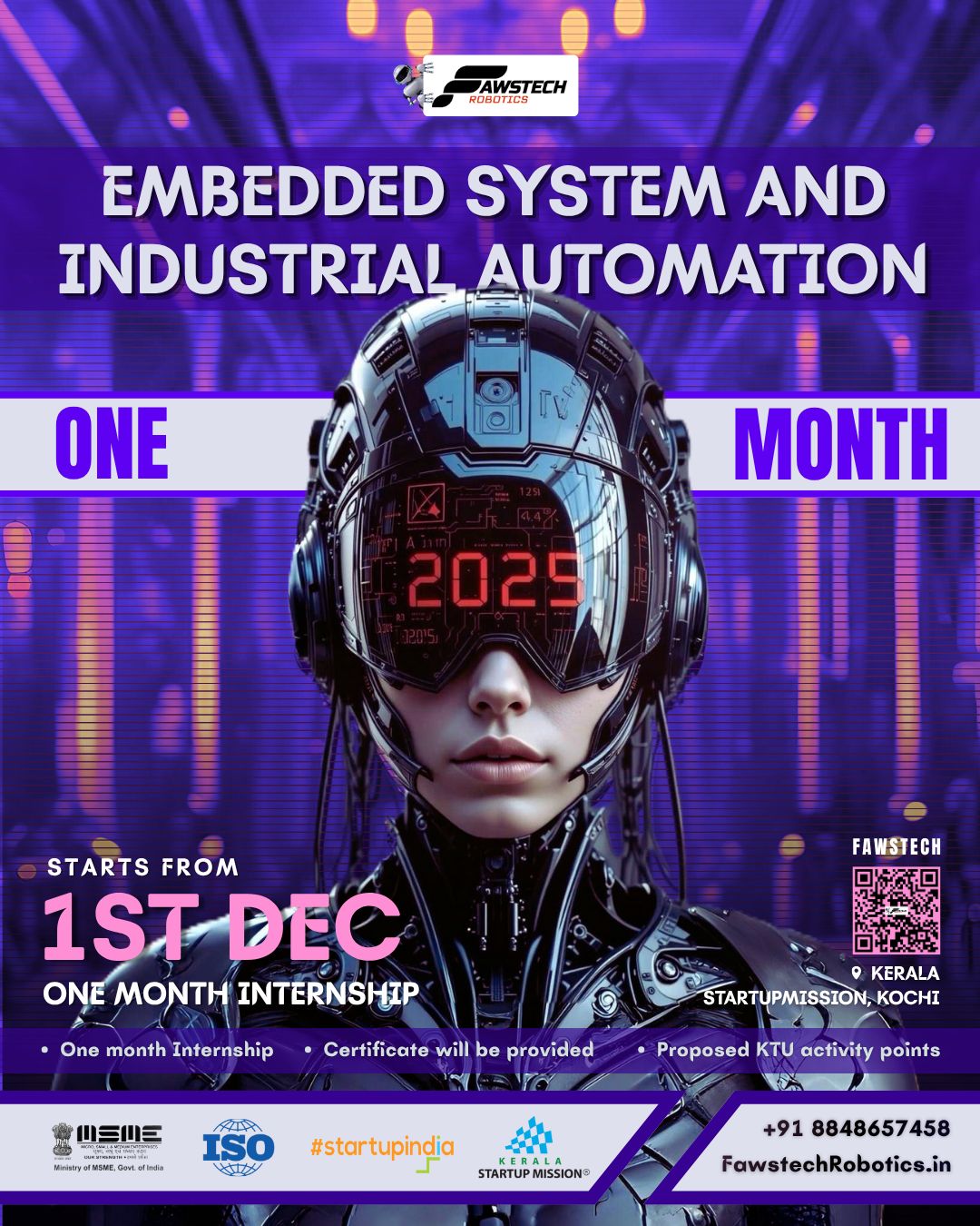 Embedded System and Industrial Automation Internship by Fawstech Robotics