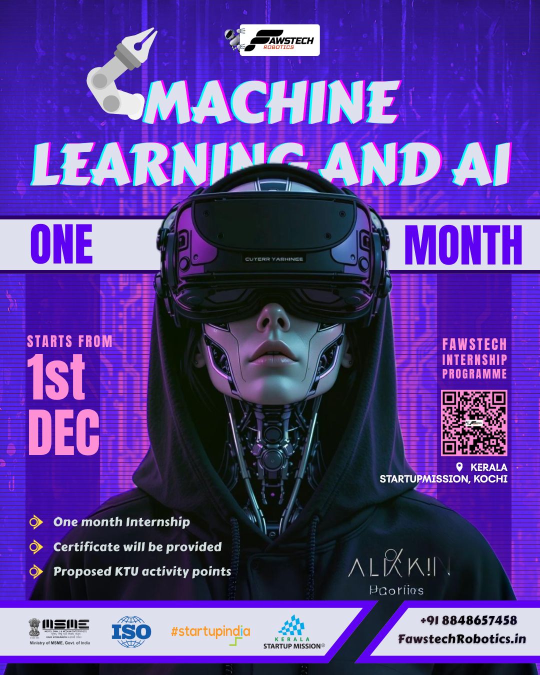 Machine Learning & AI Internship by Fawstech Robotics